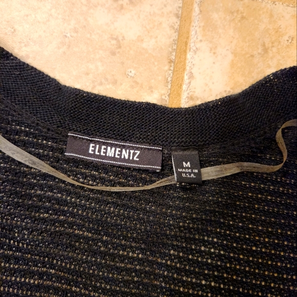 Elementz Black Cropped Cardigan - Picture 4 of 4